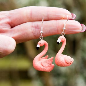 Flamingo earrings