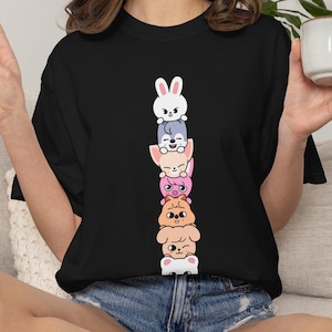 SKZOO Stray Kids T-shirt, Kpop Graphic Tee, Music Fan Apparel, Unisex Concert Shirt, Vintage Inspired Top