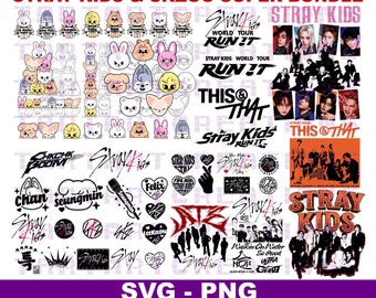 Stray Kids SKZOO Super Bundle SVG PNG Cut File (Digital Download)