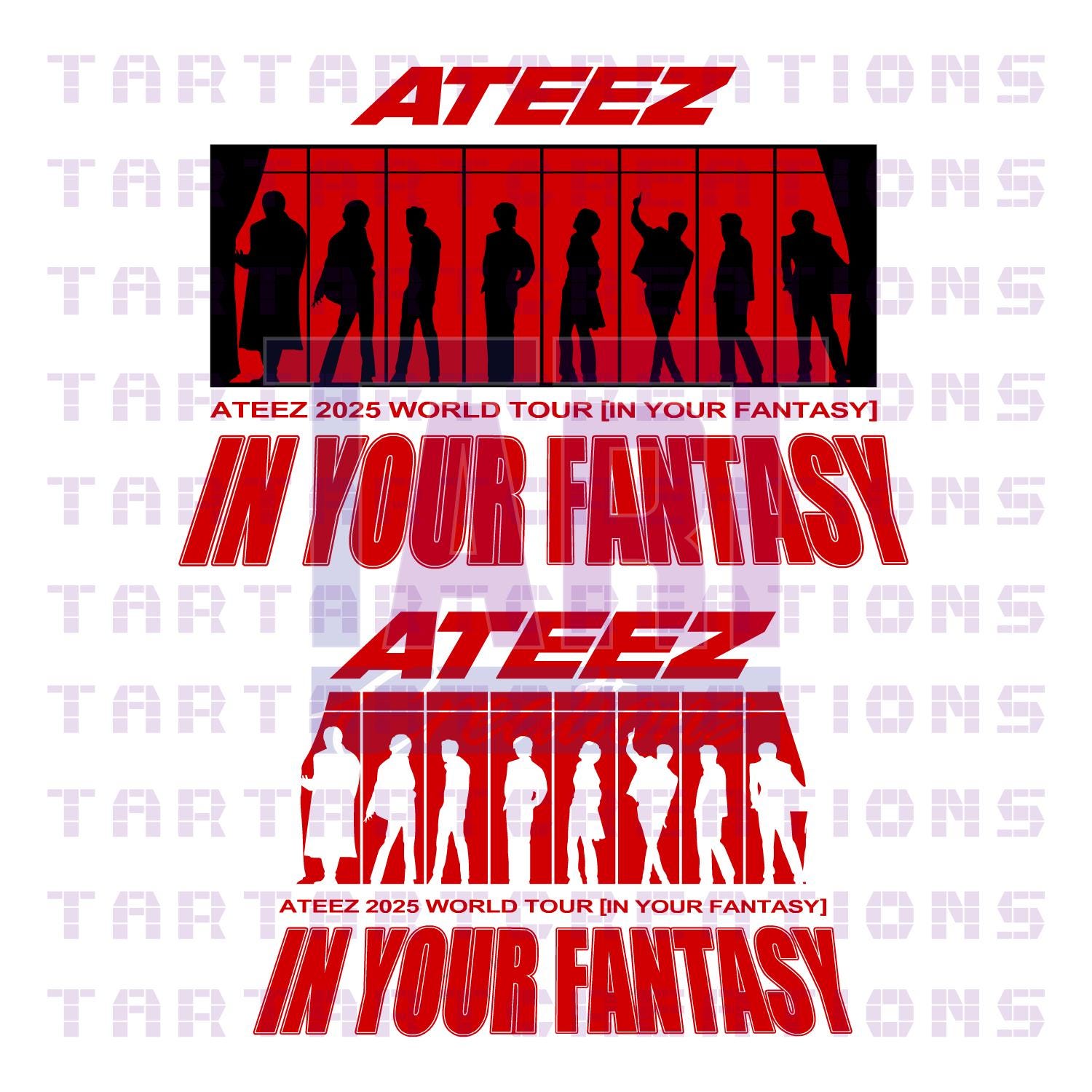 ATEEZ in Your Fantasy World Tour 2025 SVG Cut File for