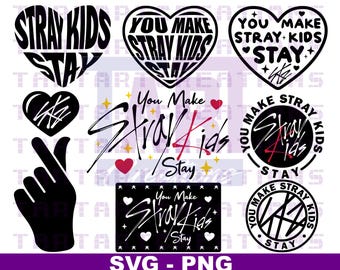 Stray Kids STAY SVG Cut File: Kpop T-shirt Prints (digital