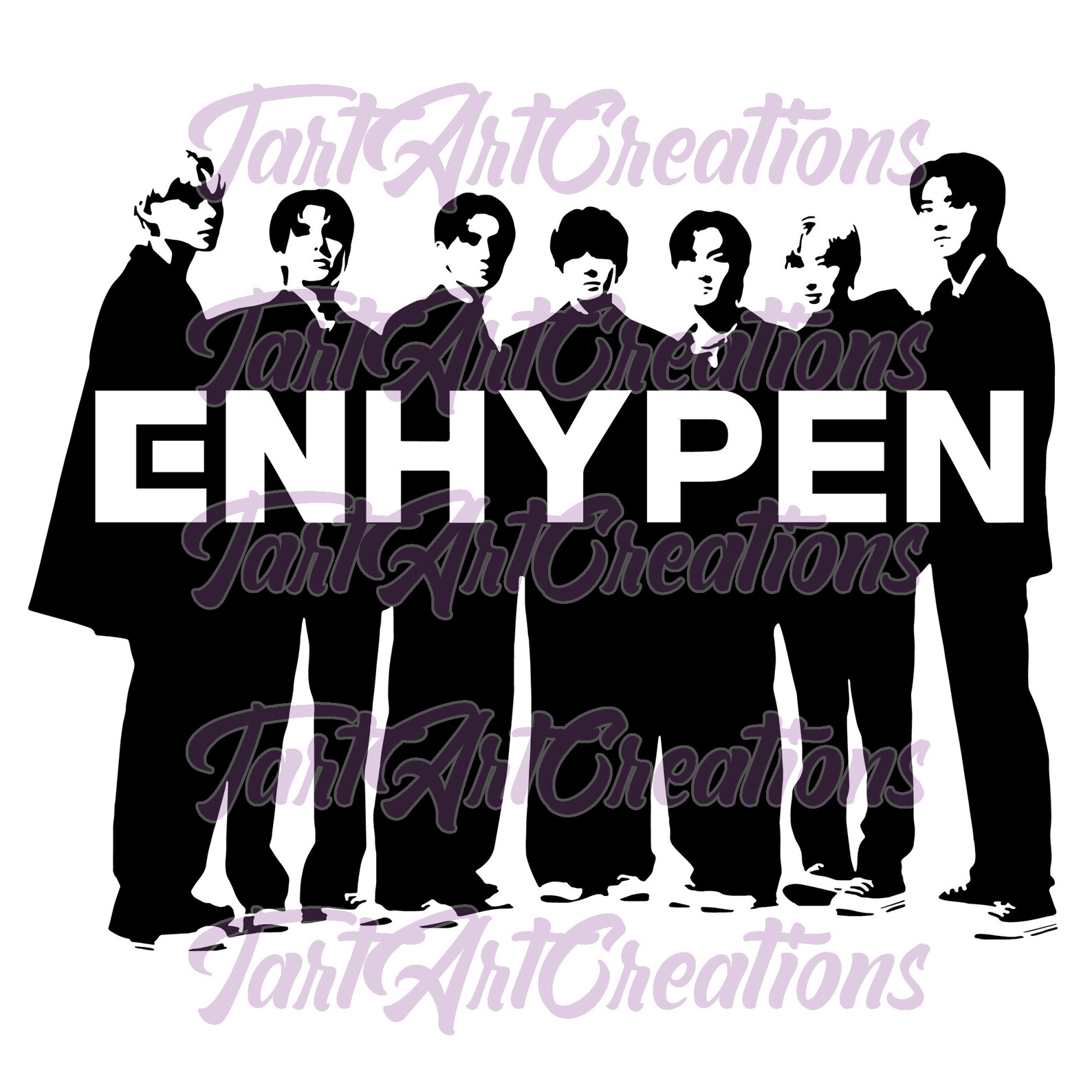 ENHYPEN Signatures BUNDLE SVG Cut File for Cricut Silhouette - Etsy