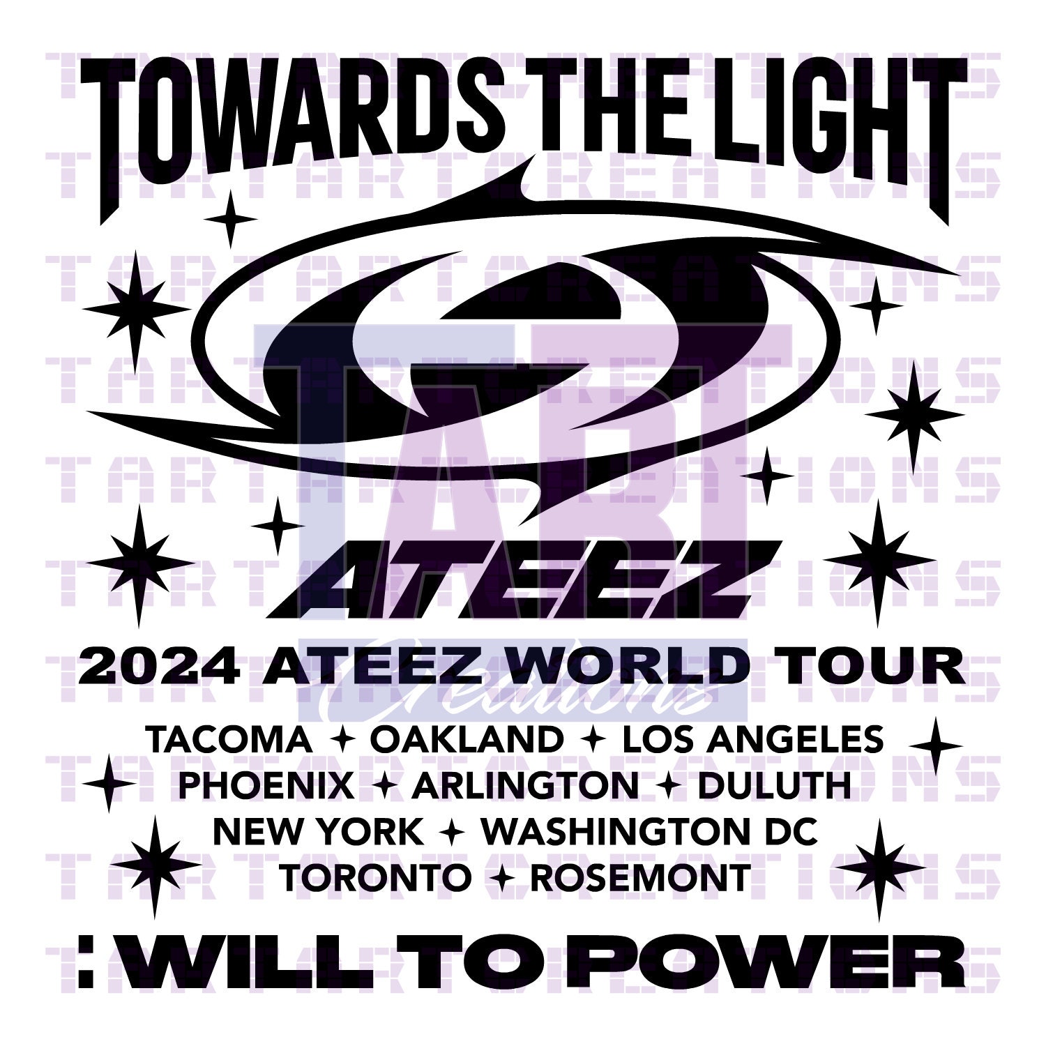 ATEEZ Towards the Light SVG PNG Cut File: Kpop Vector Graphics - Etsy