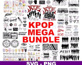 KPOP Mega Bundle: SVG PNG Cut Files (Cricut, Silhouette)