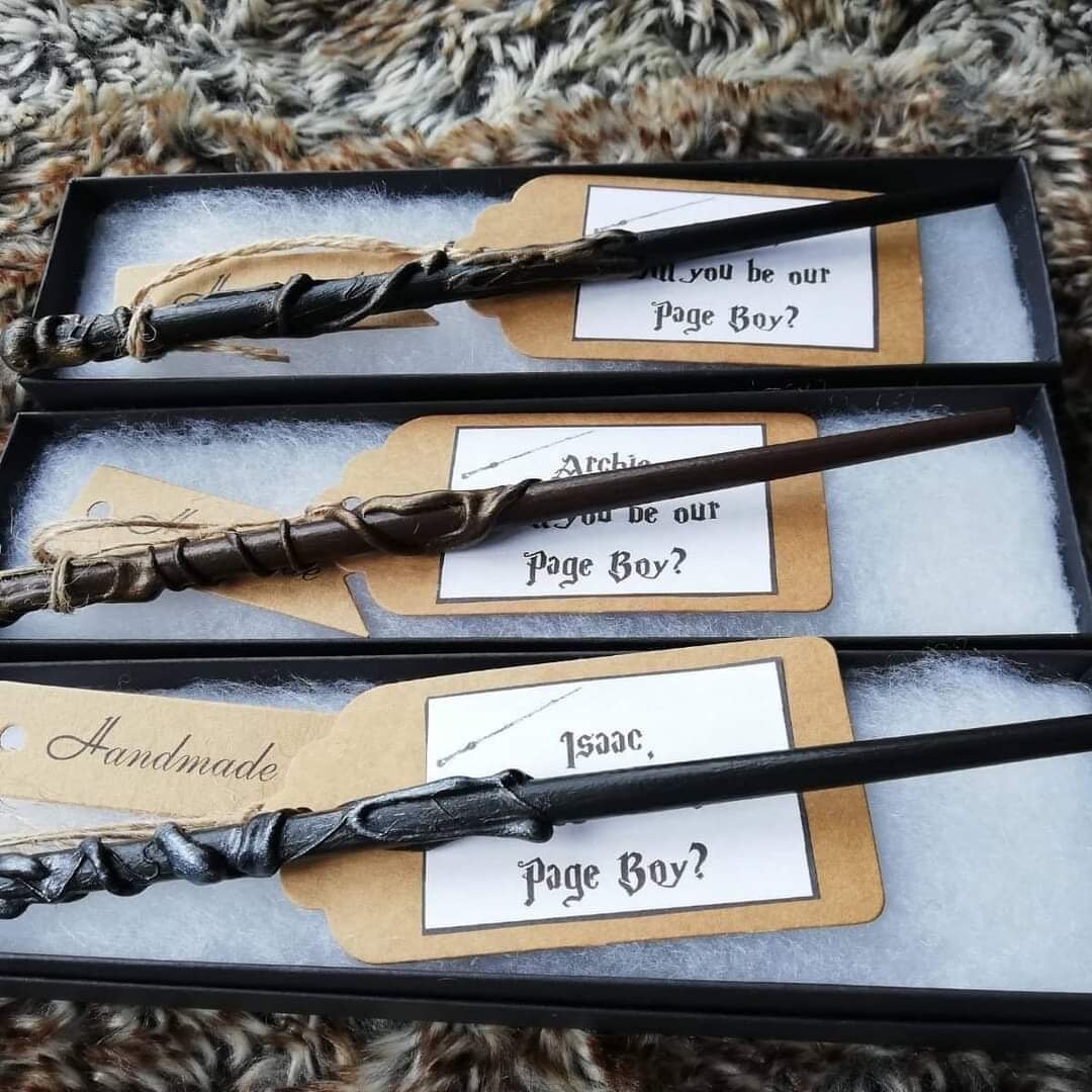 Handmade Wizard Wand And Box 20-21CM, Wizard Lover, Wedding Bridal Reveal, Christmas Gift Ideas Unique Gift