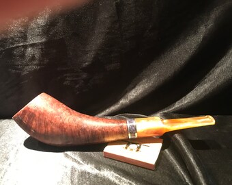 Horn pipes ( handmade pulp adventure inspired tobacco pipe )