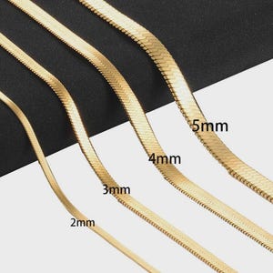 Minimalist Herringbone Chain Necklace | Dainty Snake Chain | Layering Necklace | Elegant Everyday Jewelry | Gift for Her