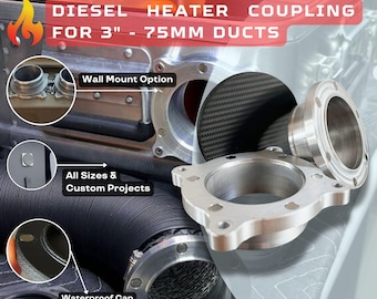 Dieselverwarming Magnetische snelkoppeling 60 mm 75 mm 90 mm Autoterm Webasto Eberspächer Compatibel Marine Overland Off Grid RV Camping