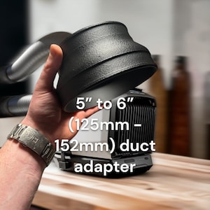 Adaptador de conducto ABS duradero de 5” a 6” | Conector de ventilación HVAC | Adaptador de aire acondicionado portátil y para vehículos recreativos