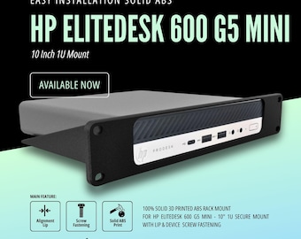 HP EliteDesk 600 G5 Mini PC用ラックマウント - 10インチ 1U セキュア