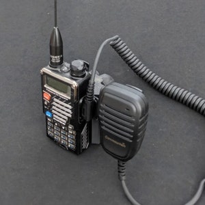 Baofeng UV-5R Complete RAM Mount Kit with external Mic holder