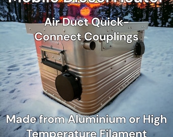 Premium CNC Aluminum or 3D Printed Diesel Heater Quick Connect - High Temperature, Magnetic Secure Coupling