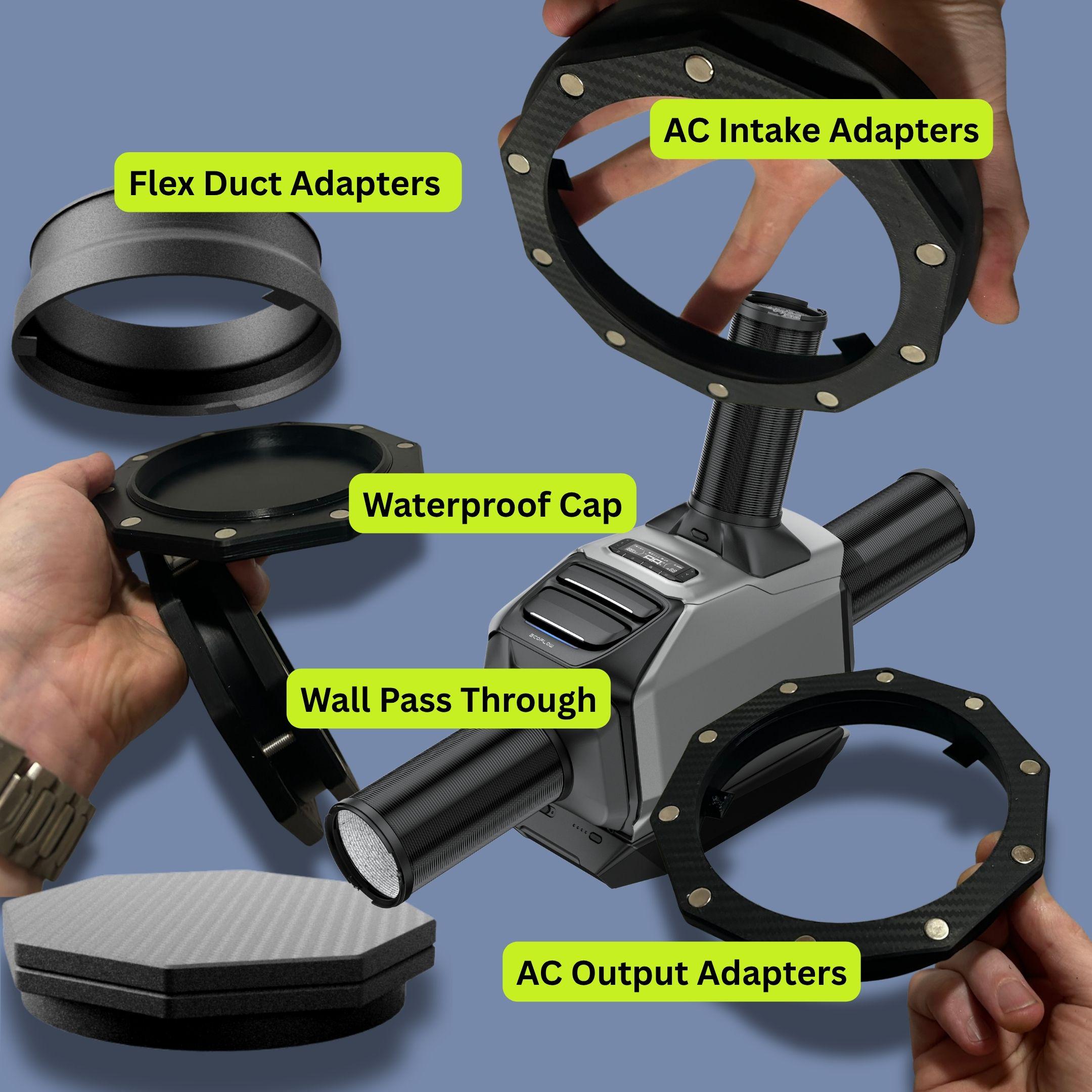 EENOUR ＆ ECOFLOW WAVE3用　防雨フード付ガラリキット EcoFlow WAVE 3_ユーザーマニュアル_日本語