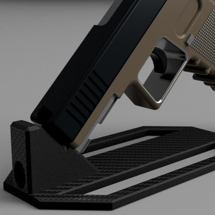 3Dプリント可能な.22口径ハンドガンスタンド | 3Dプリンター用3D