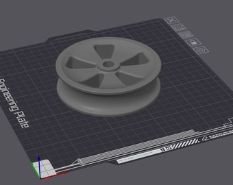 3D Printable Replacement Wheels for Scheppach Compressor - Ø205mm/Ø10mm/58 mm