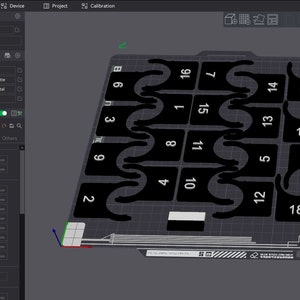 Numbered BT30 Tool Tags Set 1-20 for Workshop Organization - 3D Printable digital file set - multi color ready to print Bambulab Sliced