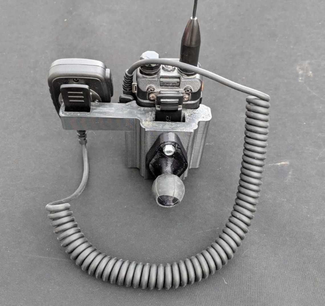 Baofeng UV5R Complete RAM Mount Kit With External Mic Holder Etsy