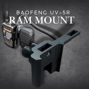 Baofeng UV-5R Complete RAM Mount Kit with external Mic holder