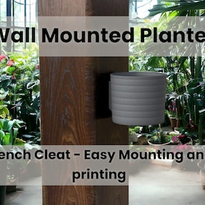 Modern Eco-Friendly 3D Planter Set | 14.5 x 13 cm, French Cleat Ready - Instant Download for Home Garden Enthusiasts