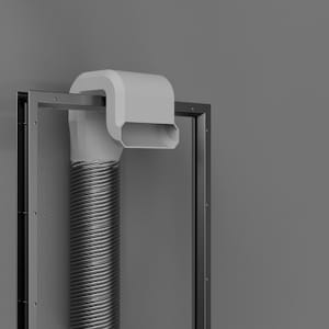 3D printable window vent adapter file set for 125 mm (5-inch) ducting, provided as STL digital download. Intended for 3D printing hobbyists who want to manufacture their own HVAC components, this design enables clean integration of flexible ducting through windows. A practical project for DIYers and makers needing airflow solutions for cooling, heating, or workshop exhaust systems without buying premade adapters.
