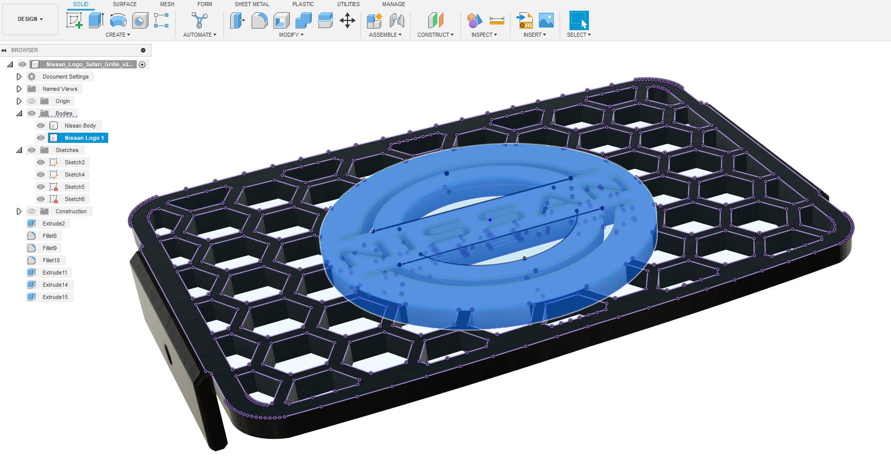 Nissan Snorkel Cover 3D Files - Multi Color Compatible