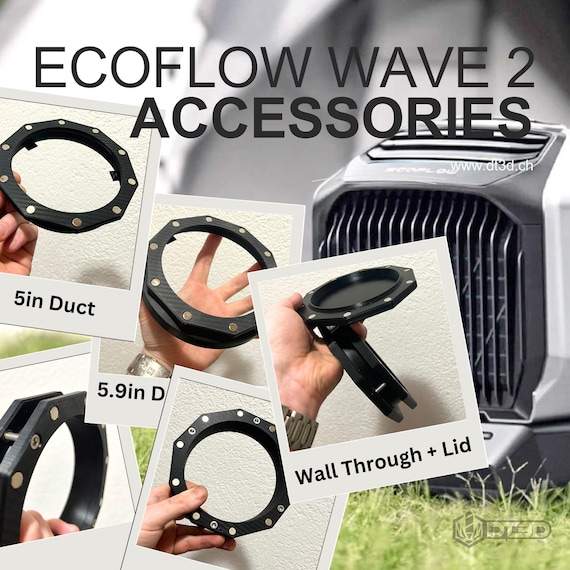 Ecoflow Wave 2 Portable AC Exhaust Accessories: Magnetic Coupling