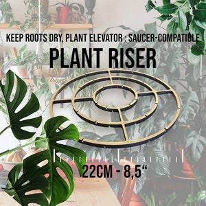 Boost Plant Health: 3D Printable Plant Riser for Root Health & Enhanced Drainage! For Indoor and Outdoor Garden