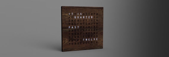 DIY Word Clock Fusion360 CAD/CAM Package - Complete Design & Manufacturing Guide for Hobbyists