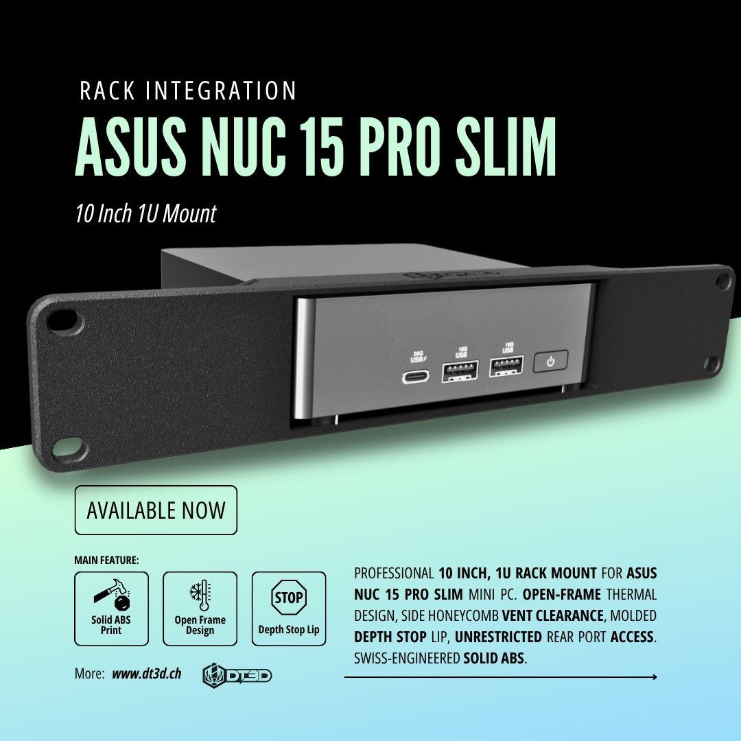 Pfsense Rack Mount ASUS NUC 15 Pro Slim Rack Mount | 10 Inch 1U Mini PC Server Mount ...