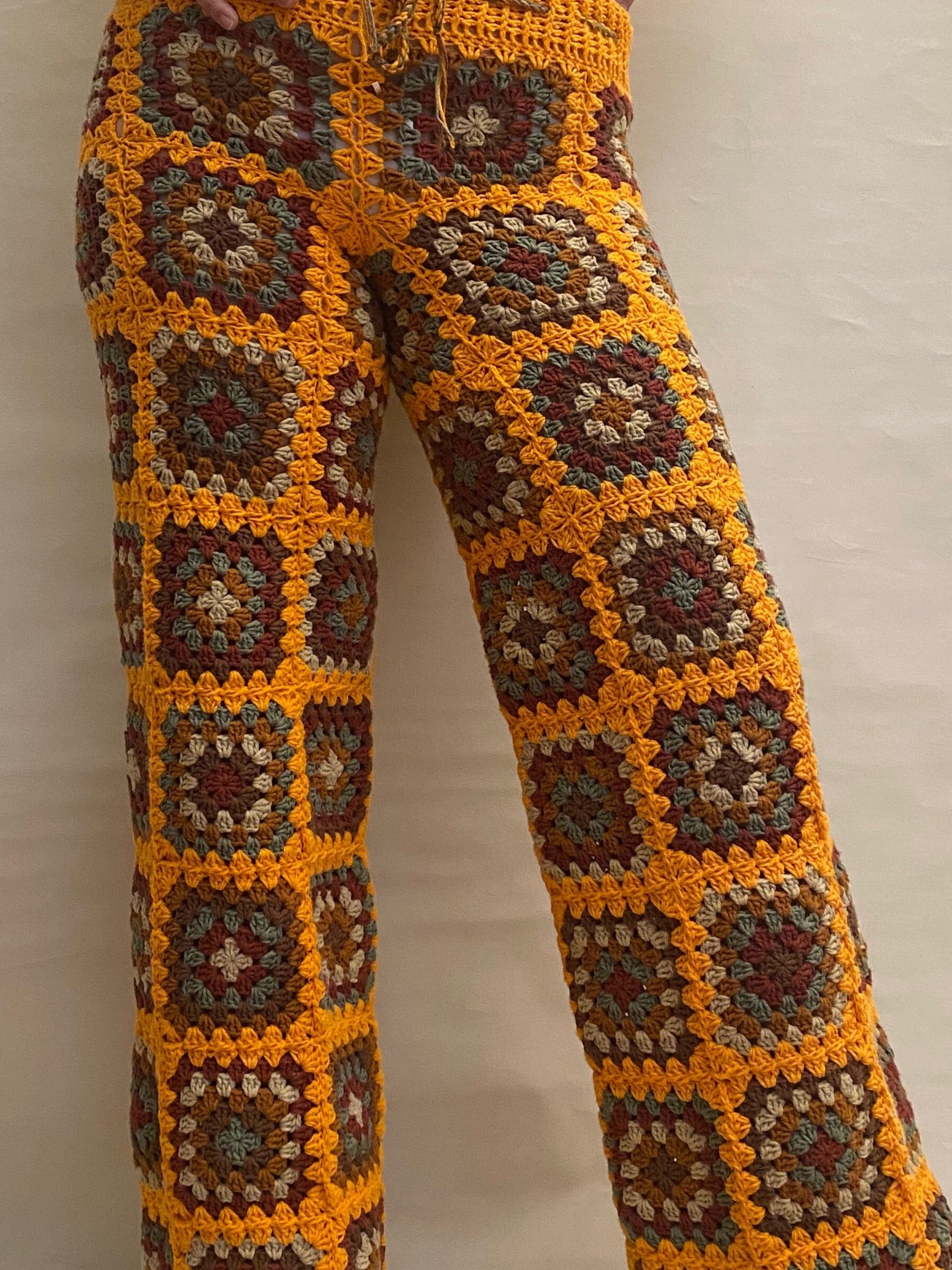 Handmade Crochet Pants Stylish and Comfortable Bottoms for - Etsy