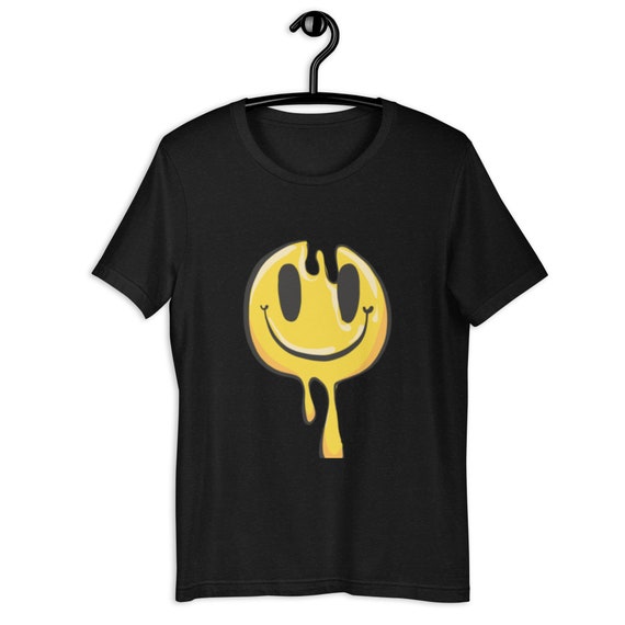 Smiley Face T-shirt Smiley Face Shirt Melting Smiley Face Shirt