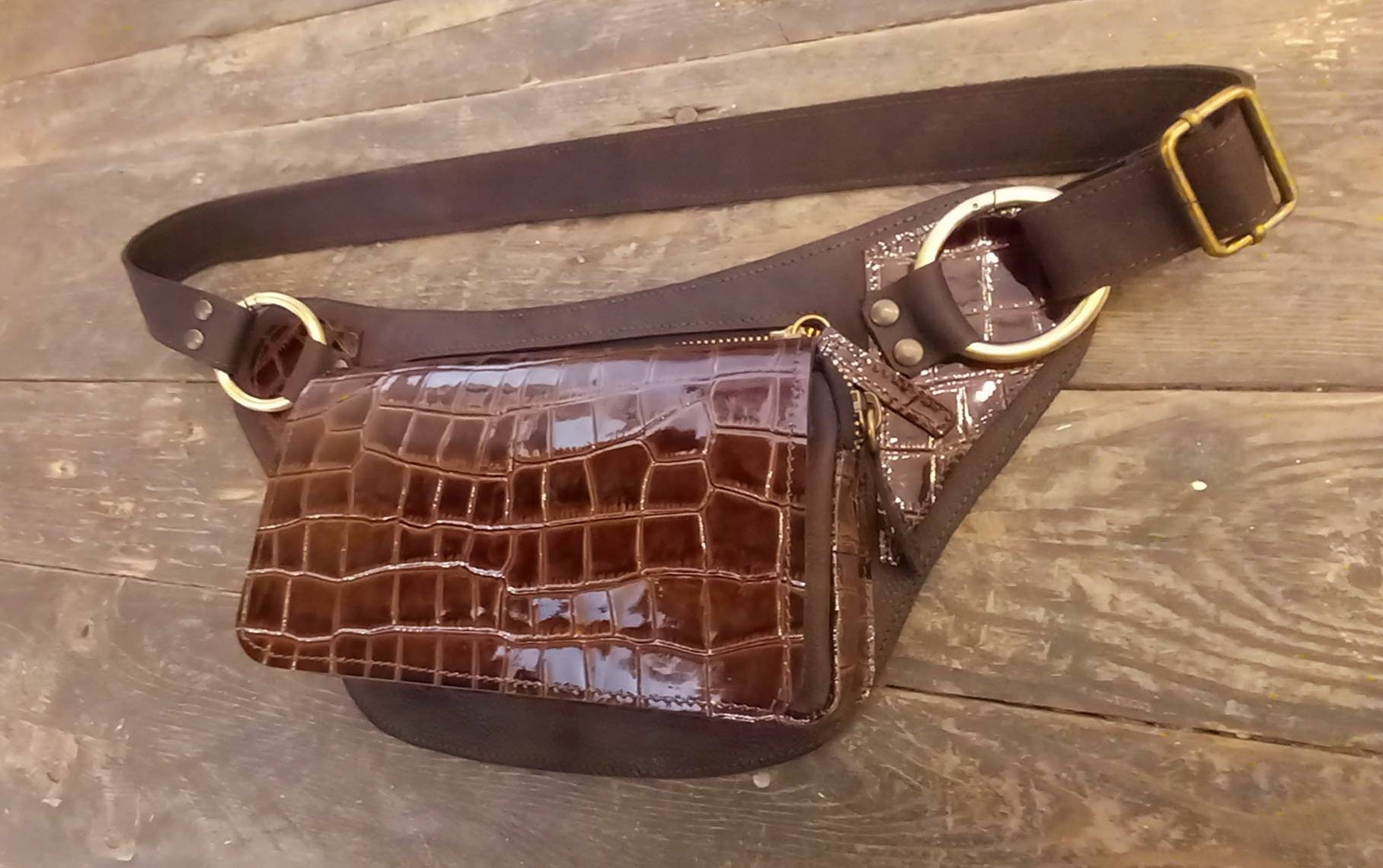 Riñoneras cuero Etsy España