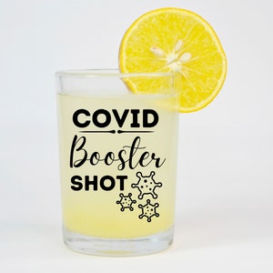Covid Booster Shot Digitale Datei Digitales Bild SVG PNG Jpg Pandemie Schnaps Alkohol Impfstoff