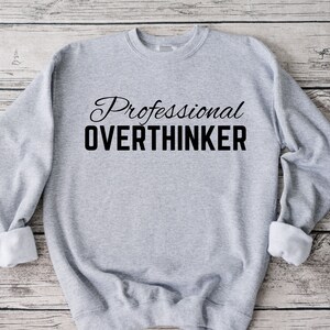 Overthinker professionnel, téléchargement numérique, svg, png, jpeg, drôle,