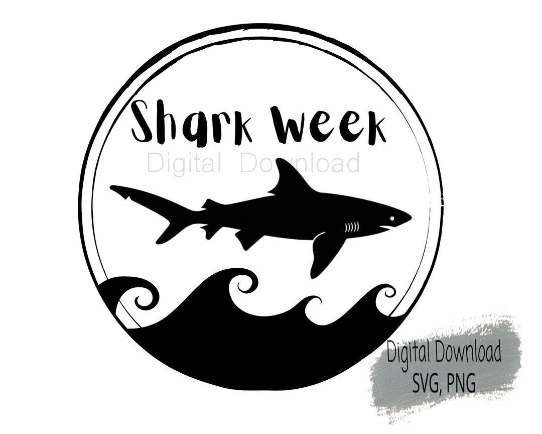 Shark Week Logo Digital Image Digital Download SVG PNG Etsy UK