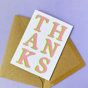 GRACIAS - Tarjeta de agradecimiento - Tarjeta de felicitación A6