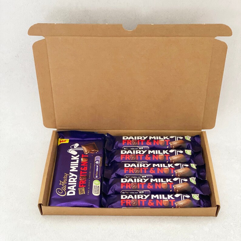 Cadburys Fruit and Nut Chocolate Hamper Gift Box Birthday Etsy UK