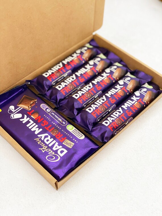 Cadburys Fruit and Nut Chocolate Hamper Gift Box Birthday Etsy UK