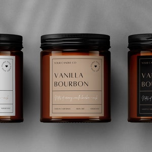 Apothecary Style Candle Label Template, Printable Jar Label, DIY Product Label, Customizable Label, Canva Template, Instant Download