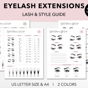 Editable Eyelash Extensions Intake Form, Patch Test Form, Lash Consent ...