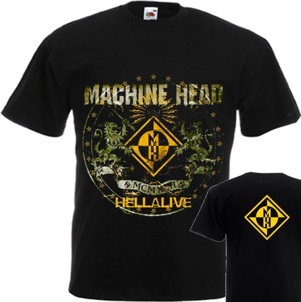 Discover Hellalive Machine Head zweiseitiges T-Shirt