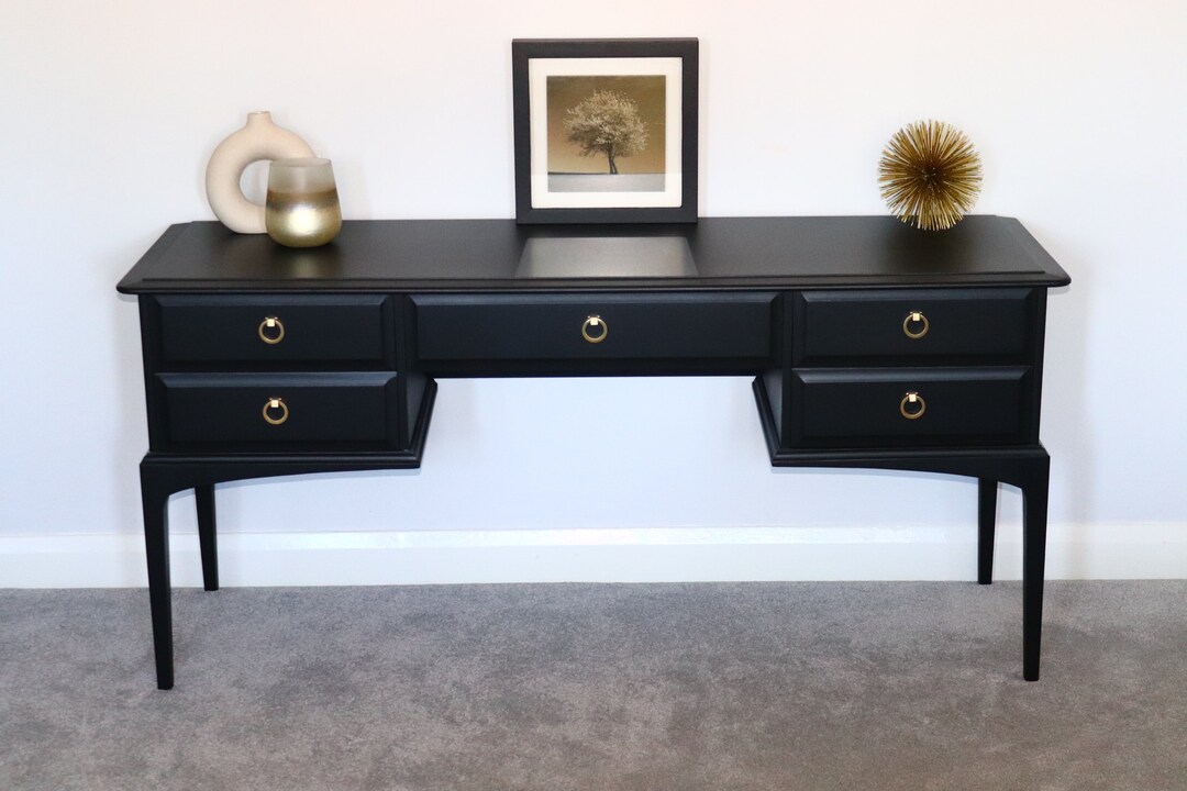 Stag Minstrel Dressing Table in Black. Free Local Delivery Available ...
