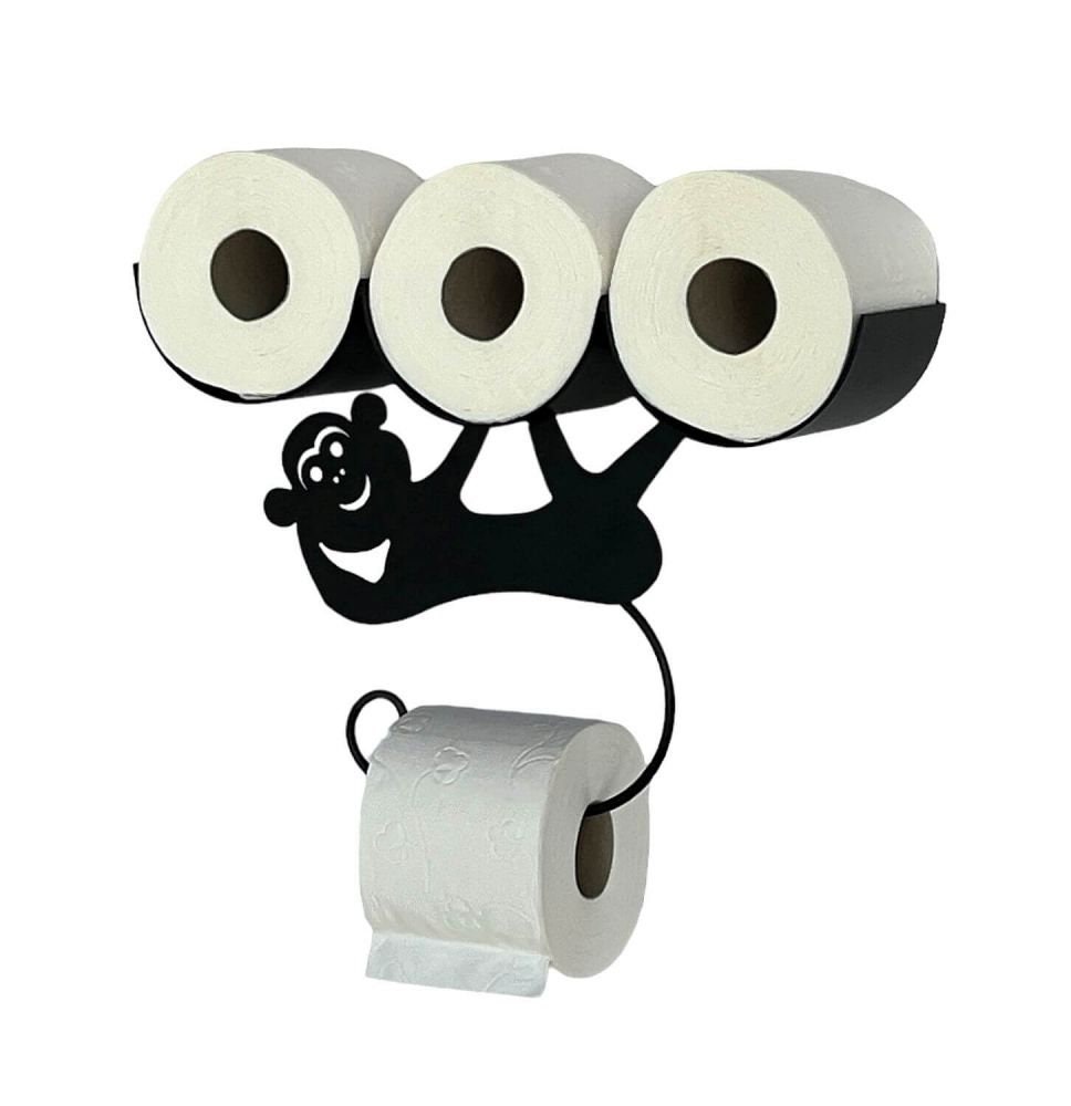Beweglicher Toilettenpapierhalter – Schwarz, Aus Edelstahl, Abnehmbar Und Drehbar