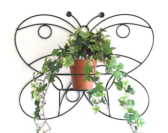 Support de pot mural KW048 Papillon 50 cm support de fleurs support mural support de pot de fleurs