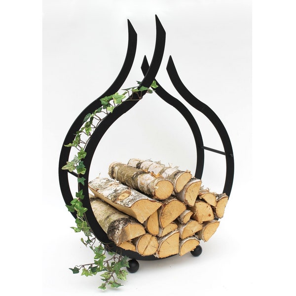 Support à bois de cheminée support à bois de cheminée 78 cm panier à bois support à bois de chauffage étagère à bois