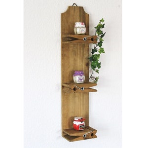 Wall shelf 14B461 type case clothespin 64 cm wall console kitchen shelf console