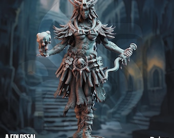 Driga - Colossal Blood Shaman Designed by DM Stash  Proxy minitures 32mm or 75mm scale Tabletop RPG Wargaming printed in one part