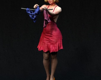 Naughty Housewife pin up fanart  resin figure  approx 17cm tall  paint yourself kit sexy