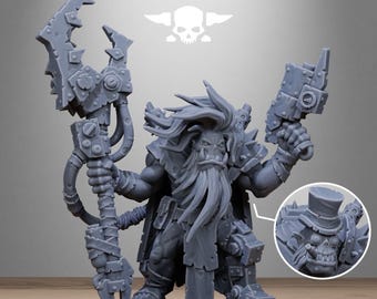 Station Forge Orkaz Madman 3d printed proxie Wargames Gift for Him/Her Tabletop 25mm/28mm/32mm