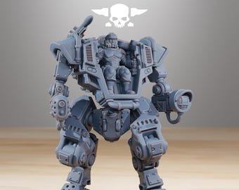 Station forge National Guard WarMech (BIG BOY) Proxy minitures Tabletop RPG Wargaming 130mm base Gift for Him/Her Tabletop 25mm/28mm/32mm